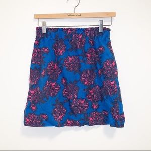 J.Crew Factory Floral linen sidewalk mini skirt-00